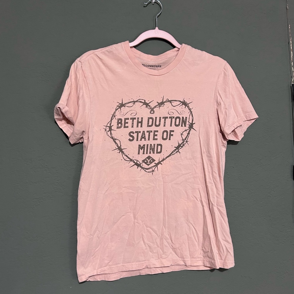 Beth Dutton State of Mind Pink T-Shirt